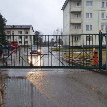 Алютех ворота откатные въездные 5000x3000